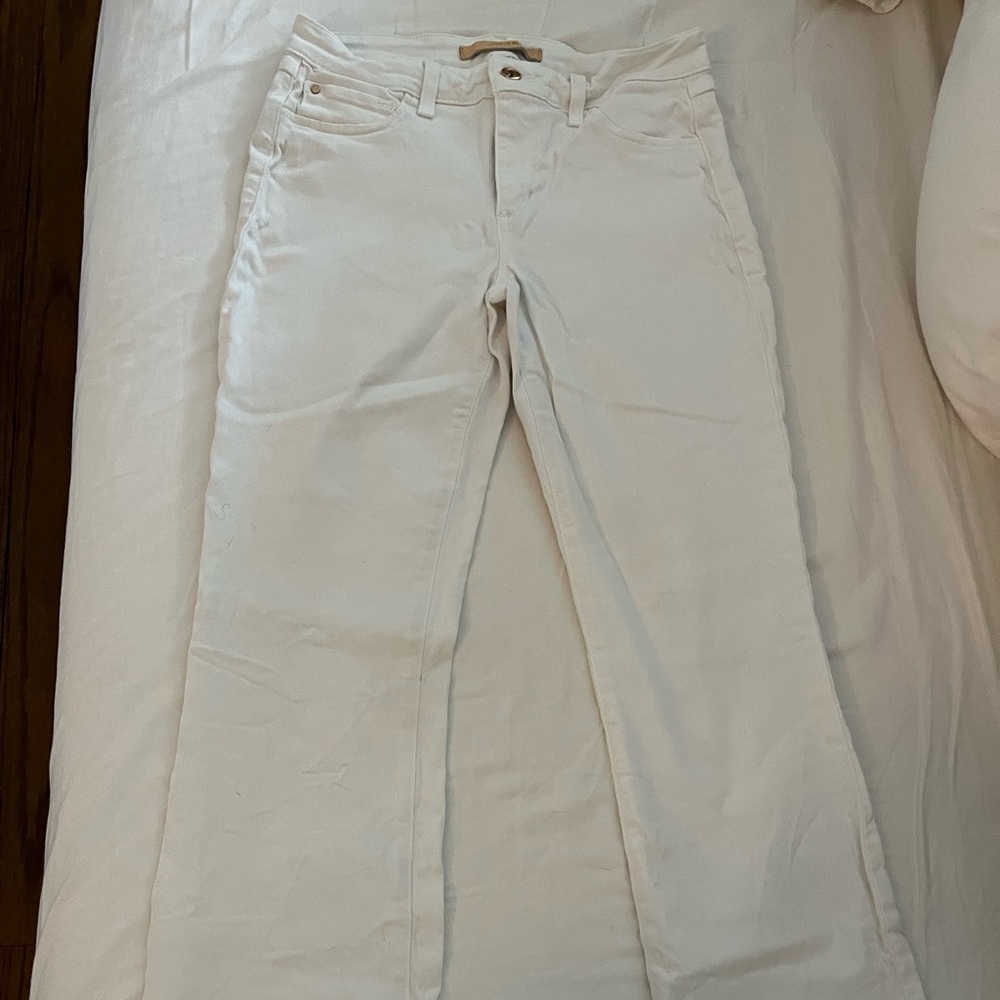 Joes white straight leg jean